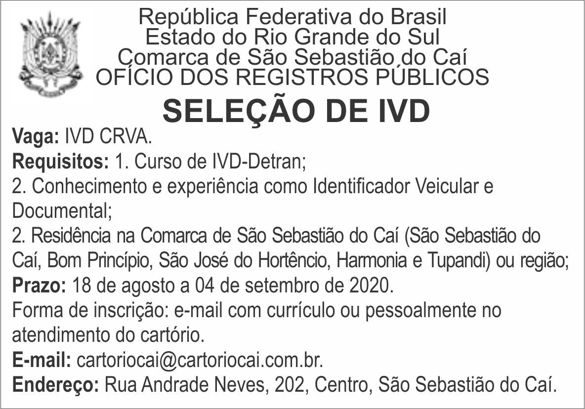 SELEÇÃO DE IVD